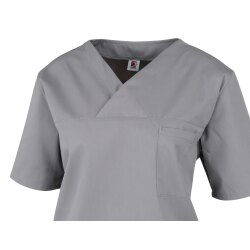 beb Basic Schlupfkasack Unisex Kurzarm Mittelgrau