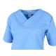 beb Basic Schlupfkasack Unisex Kurzarm Hellblau