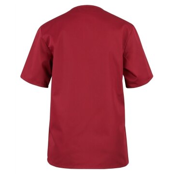 beb Basic Kasack Unisex Kurzarm Weinrot