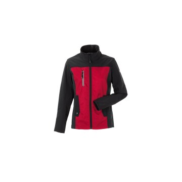 PLANAM Damen Hybridjacke NORIT 4-Wege-Stretch Rot/Schwarz