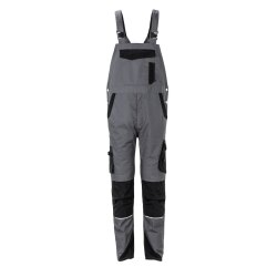 PLANAM Herren Latzhose NORIT 4-Wege-Stretch Schiefer/Schwarz