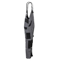 PLANAM Herren Latzhose NORIT 4-Wege-Stretch Schiefer/Schwarz