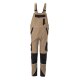 PLANAM Herren Latzhose NORIT 4-Wege-Stretch Sand/Schwarz