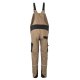 PLANAM Herren Latzhose NORIT 4-Wege-Stretch Sand/Schwarz