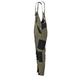 PLANAM Herren Latzhose NORIT 4-Wege-Stretch Oliv/Schwarz