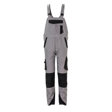 PLANAM Herren Latzhose NORIT 4-Wege-Stretch Zink/Schwarz