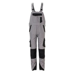PLANAM Herren Latzhose NORIT 4-Wege-Stretch Zink/Schwarz