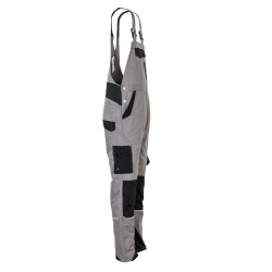 PLANAM Herren Latzhose NORIT 4-Wege-Stretch Zink/Schwarz