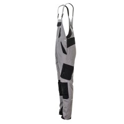 PLANAM Herren Latzhose NORIT 4-Wege-Stretch Zink/Schwarz