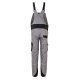 PLANAM Herren Latzhose NORIT 4-Wege-Stretch Zink/Schwarz