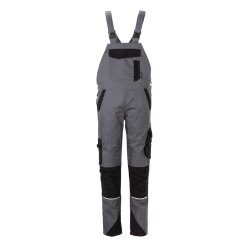 PLANAM Damen Latzhose NORIT 4-Wege-Stretch Schiefer/Schwarz