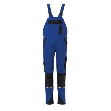 PLANAM Damen Latzhose NORIT 4-Wege-Stretch Kornblau/Schwarz