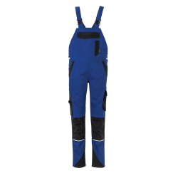 PLANAM Damen Latzhose NORIT 4-Wege-Stretch Kornblau/Schwarz