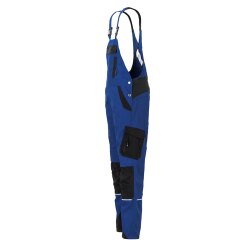 PLANAM Damen Latzhose NORIT 4-Wege-Stretch Kornblau/Schwarz