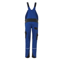 PLANAM Damen Latzhose NORIT 4-Wege-Stretch Kornblau/Schwarz