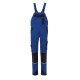 PLANAM Damen Latzhose NORIT 4-Wege-Stretch Kornblau/Schwarz