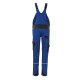 PLANAM Damen Latzhose NORIT 4-Wege-Stretch Kornblau/Schwarz