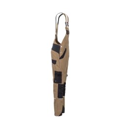 PLANAM Damen Latzhose NORIT 4-Wege-Stretch Sand/Schwarz
