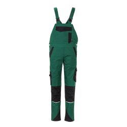 PLANAM Damen Latzhose NORIT 4-Wege-Stretch Grün/Schwarz