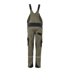 PLANAM Damen Latzhose NORIT 4-Wege-Stretch Oliv/Schwarz