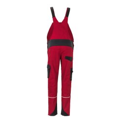 PLANAM Damen Latzhose NORIT 4-Wege-Stretch Rot/Schwarz