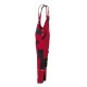 PLANAM Damen Latzhose NORIT 4-Wege-Stretch Rot/Schwarz
