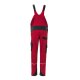 PLANAM Damen Latzhose NORIT 4-Wege-Stretch Rot/Schwarz