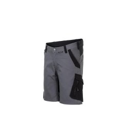 PLANAM Herren Shorts NORIT 4-Wege-Stretch Schiefer/Schwarz