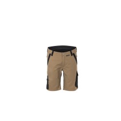 PLANAM Herren Shorts NORIT 4-Wege-Stretch Sand/Schwarz