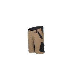PLANAM Herren Shorts NORIT 4-Wege-Stretch Sand/Schwarz