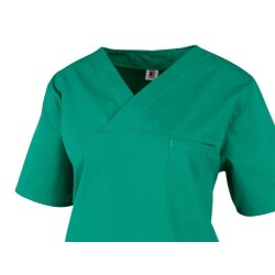 beb Basic Kasack Unisex Kurzarm Grün S