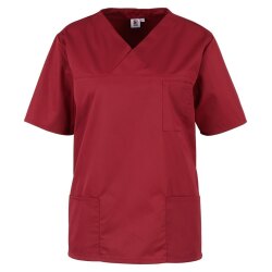 beb Basic Kasack Unisex Kurzarm Weinrot XL