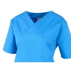 beb Basic Kasack Unisex Kurzarm Türkis XL