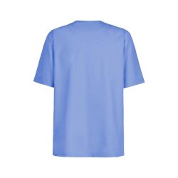 Greiff CARE unisex Kasack Kurzarm V-Neck Regular Mittelblau