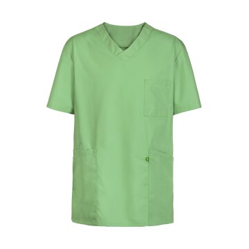 Greiff CARE unisex Schlupfkasack Kurzarm V-Neck Regular Lindgrün
