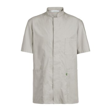 Greiff CARE unisex Kasack Kurzarm Regular Fit Hellgrau