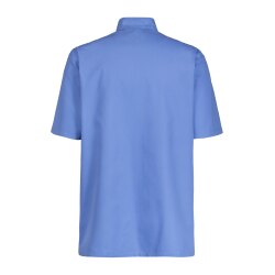 Greiff CARE unisex Kasack Kurzarm Regular Fit Mittelblau