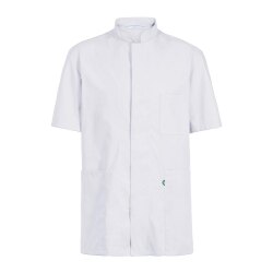 Greiff CARE unisex Kasack Kurzarm Regular-Fit Weiß