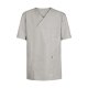 Greiff CARE unisex Schlupfkasack Kurzarm V-Neck Regular Hellgrau