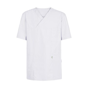 Greiff CARE unisex Schlupfkasack Kurzarm V-Neck Regular Fit Weiß