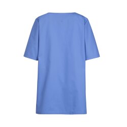 Greiff CARE Damen Schlupfkasack Kurzarm V-Neck Mittelblau