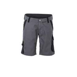 PLANAM Damen Shorts NORIT 4-Wege-Stretch Schiefer/Schwarz