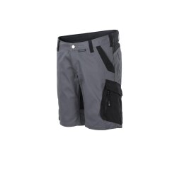PLANAM Damen Shorts NORIT 4-Wege-Stretch Schiefer/Schwarz