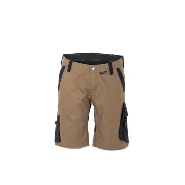 PLANAM Damen Shorts NORIT 4-Wege-Stretch Sand/Schwarz