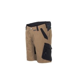 PLANAM Damen Shorts NORIT 4-Wege-Stretch Sand/Schwarz