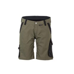 PLANAM Damen Shorts NORIT 4-Wege-Stretch Oliv/Schwarz