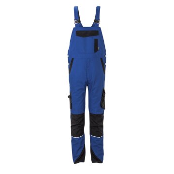 PLANAM Herren Latzhose NORIT 4-Wege-Stretch Kornblau/Schwarz 52