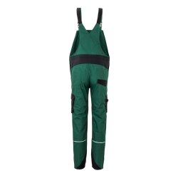 PLANAM Herren Latzhose NORIT 4-Wege-Stretch Grün/Schwarz 52