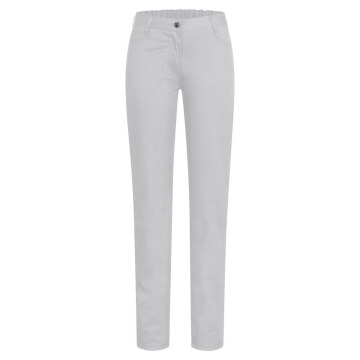 Greiff CARE Damen Hose 5-Pocket-Style Regular-Fit Hellgrau