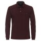 CASAMODA Herren Poloshirt Langarm Polokragen Piqué Bordeaux